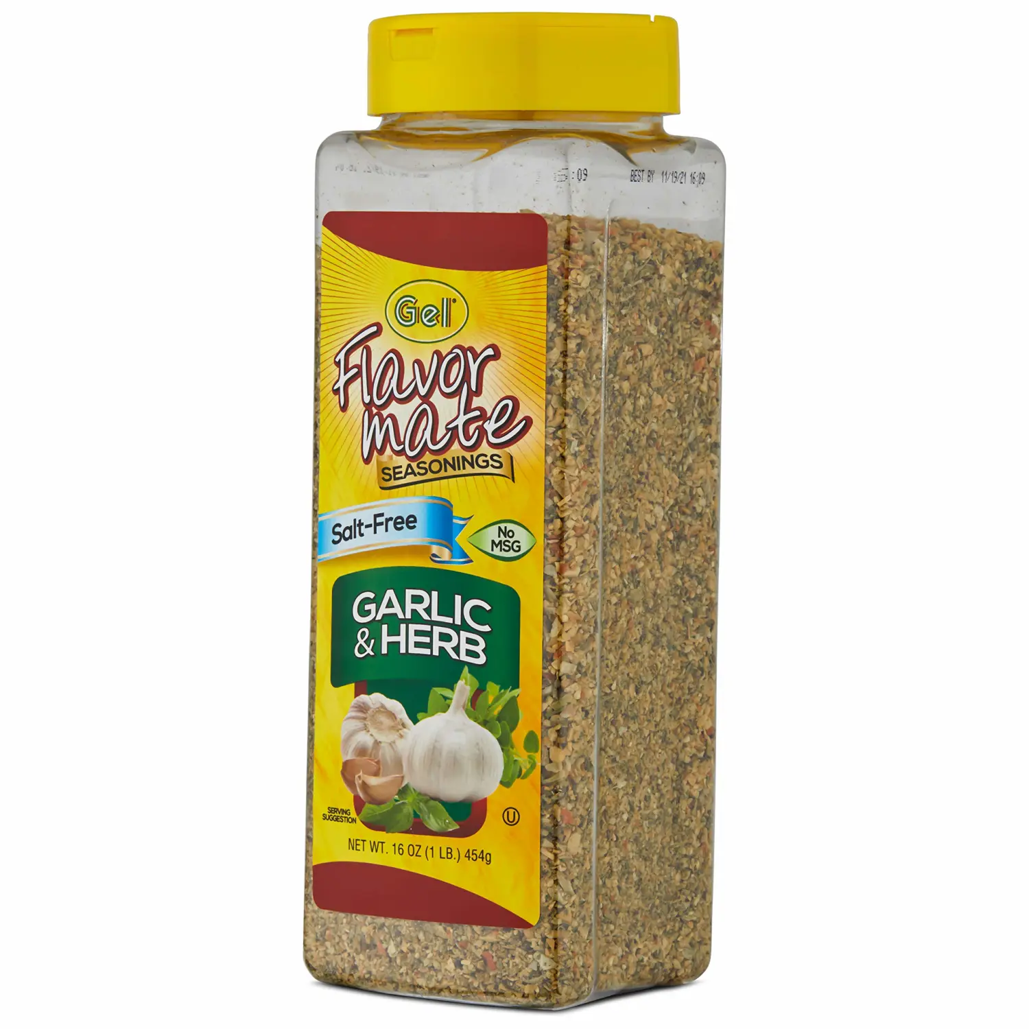 Flavor Mate Garlic & Herb No MSG Salt Free Seasoning - 16 oz - Club Size