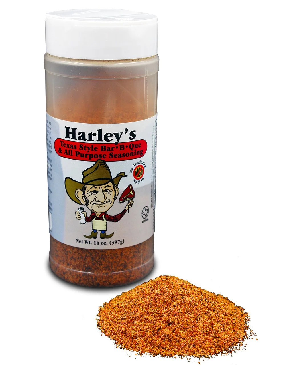 Harley's Texas Seasoning | Original No MSG All Purpose BBQ Seasoning Perfect for Seasoning Everything From Meat to Seafood.