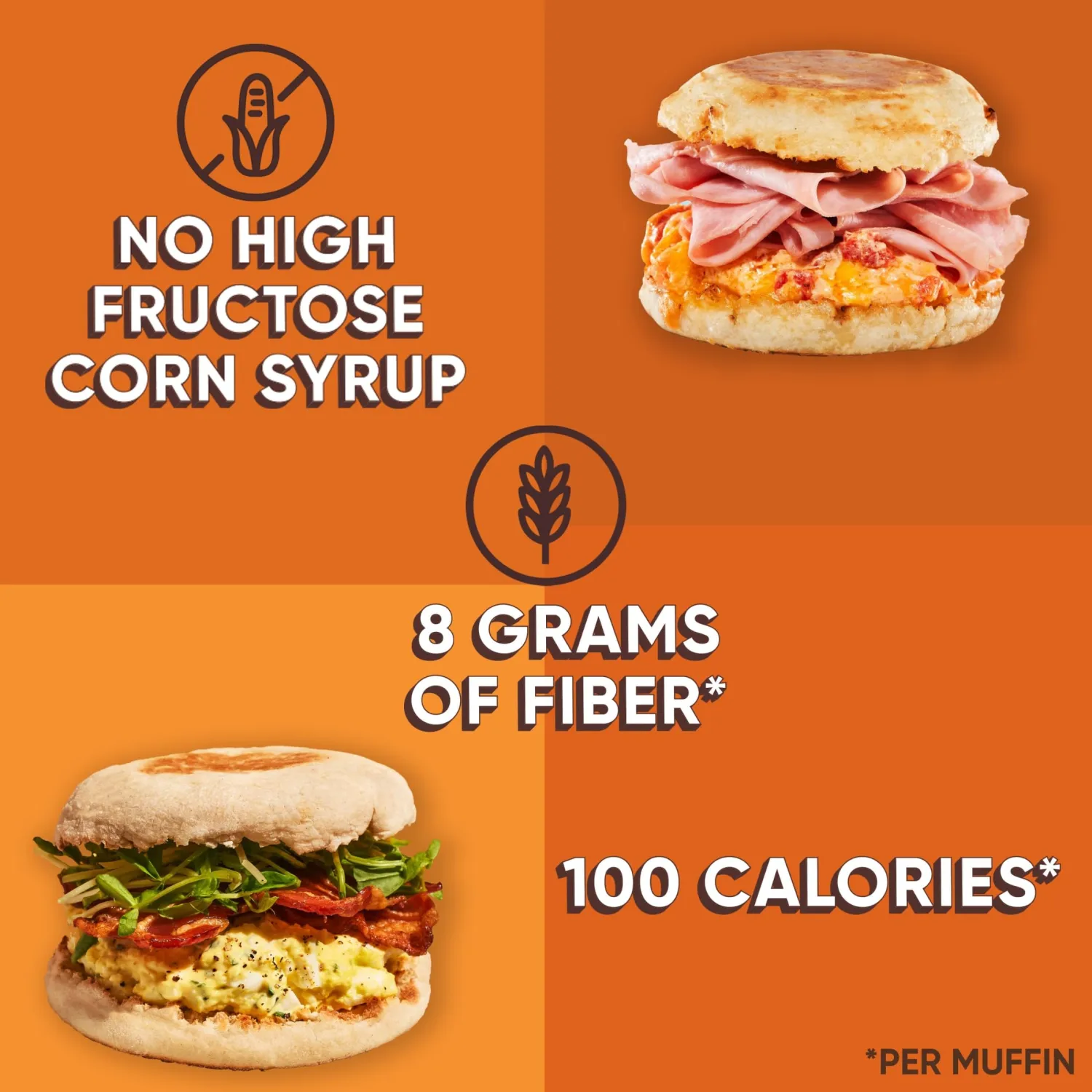 Thomas' Light Multi Grain English Muffins, 6 Count, 12 Oz Package of English Muffins
