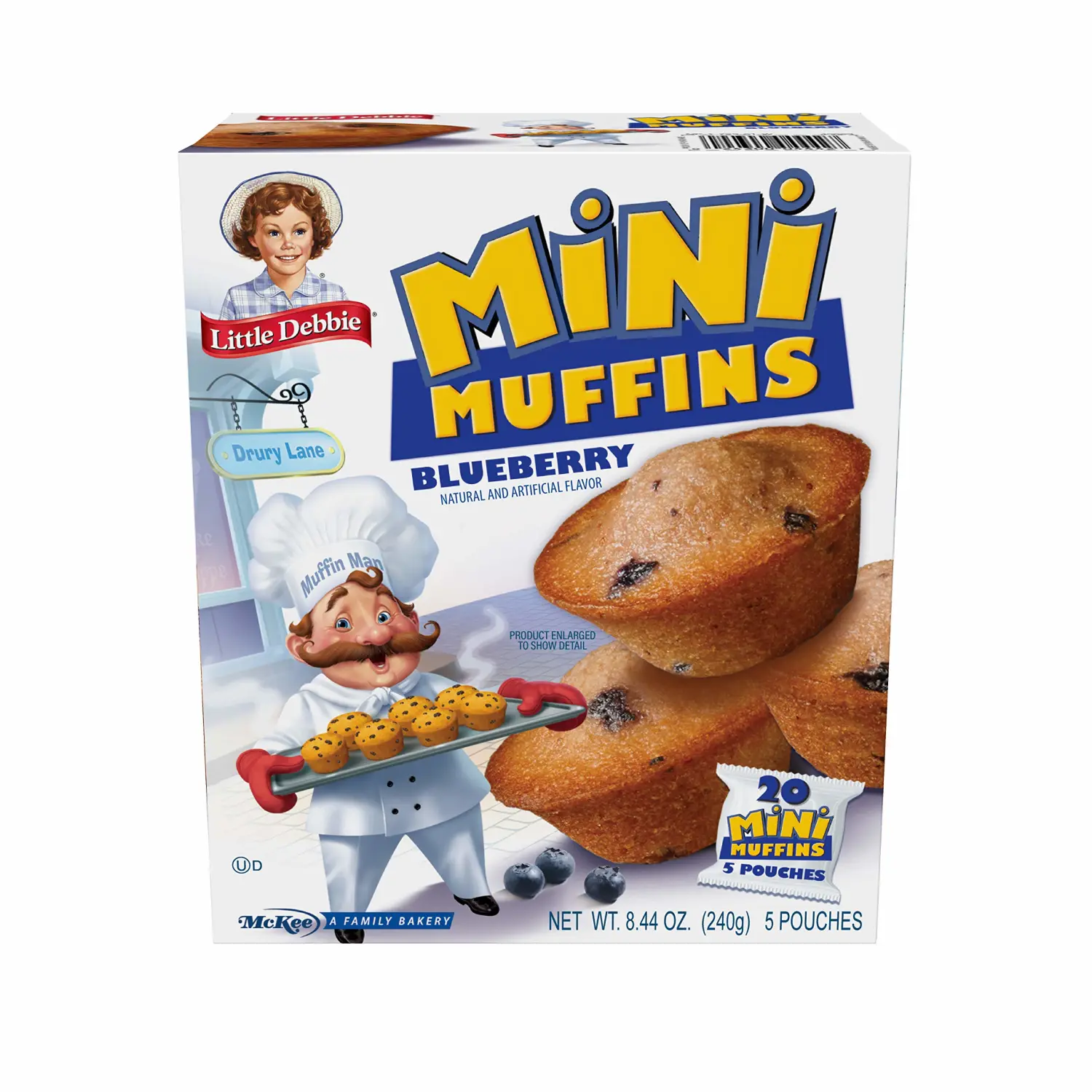 Little Debbie Mini Muffin Bundle, 1 Box Chocolate Chip Mini Muffins, 1 Box Blueberry Mini Muffins, 1 Box Mini Brownies, 8.44 Assorted Assorted 8.44 Ounce (Pack of 3) 25.32 Ounce