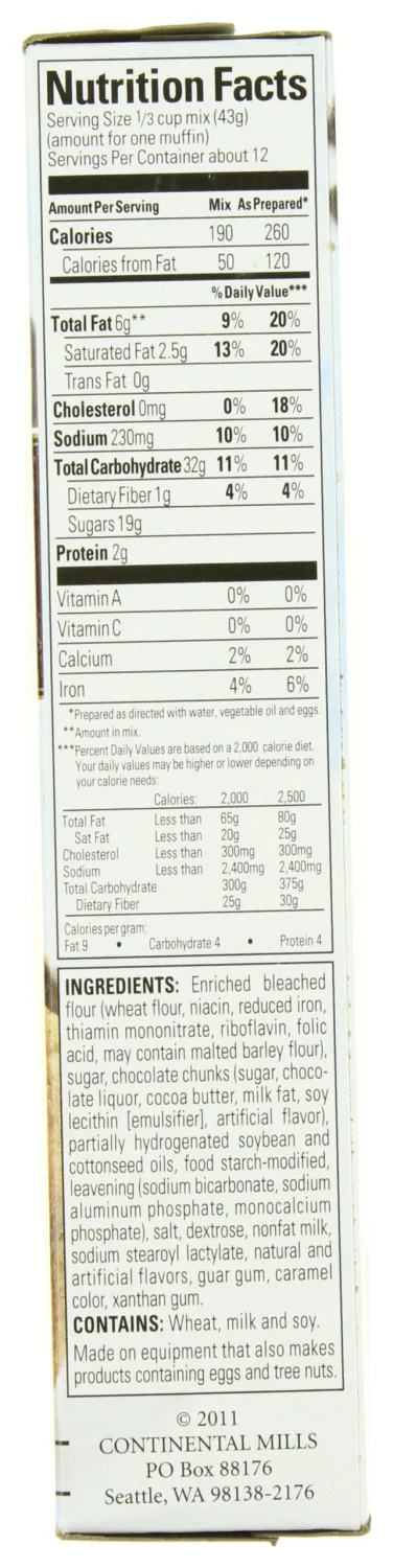 Krusteaz Chocolate Chip Muffin Mix, 18.25 oz