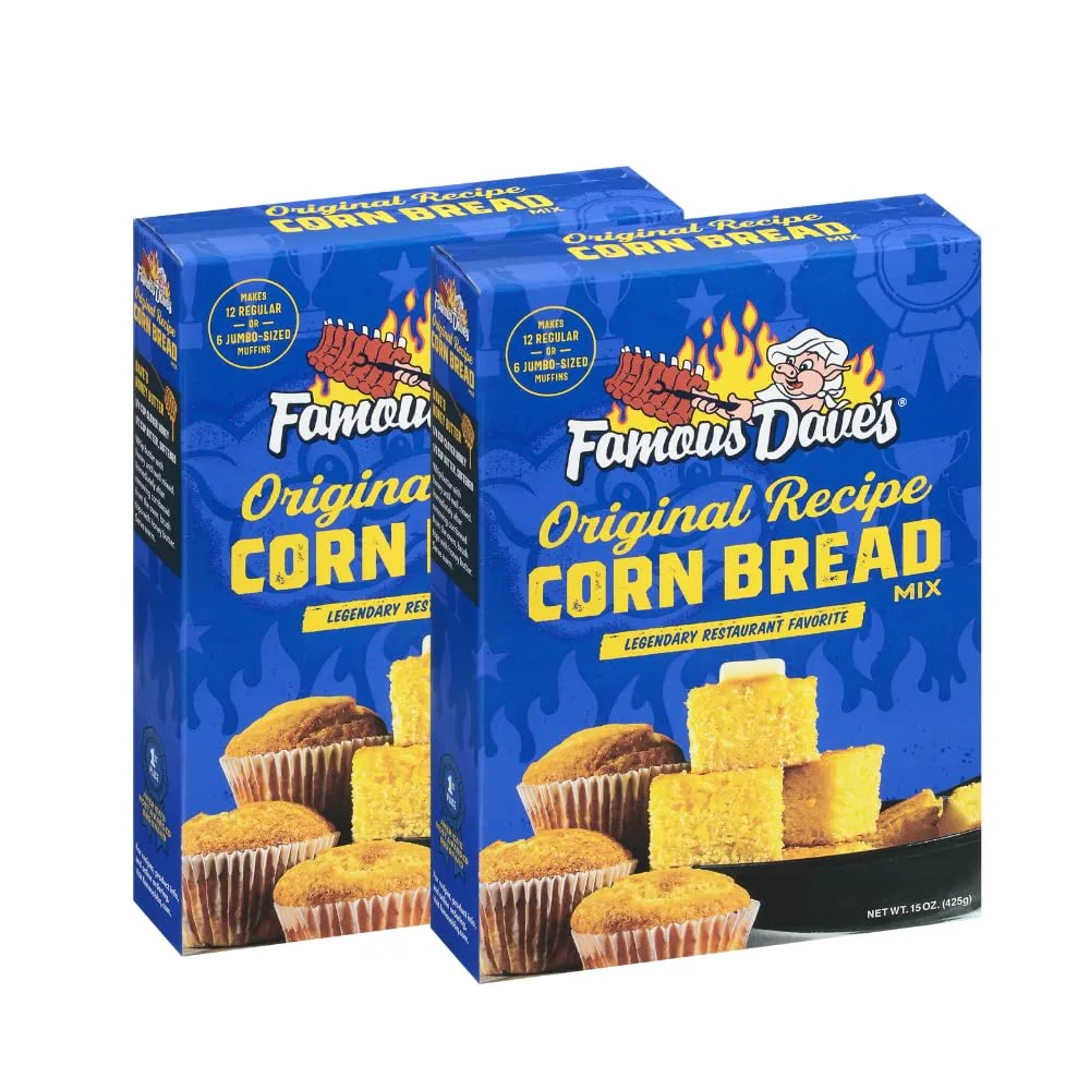 Famous Dave's - 2 pck Original Recipe Corn Bread Mix (30 oz.)