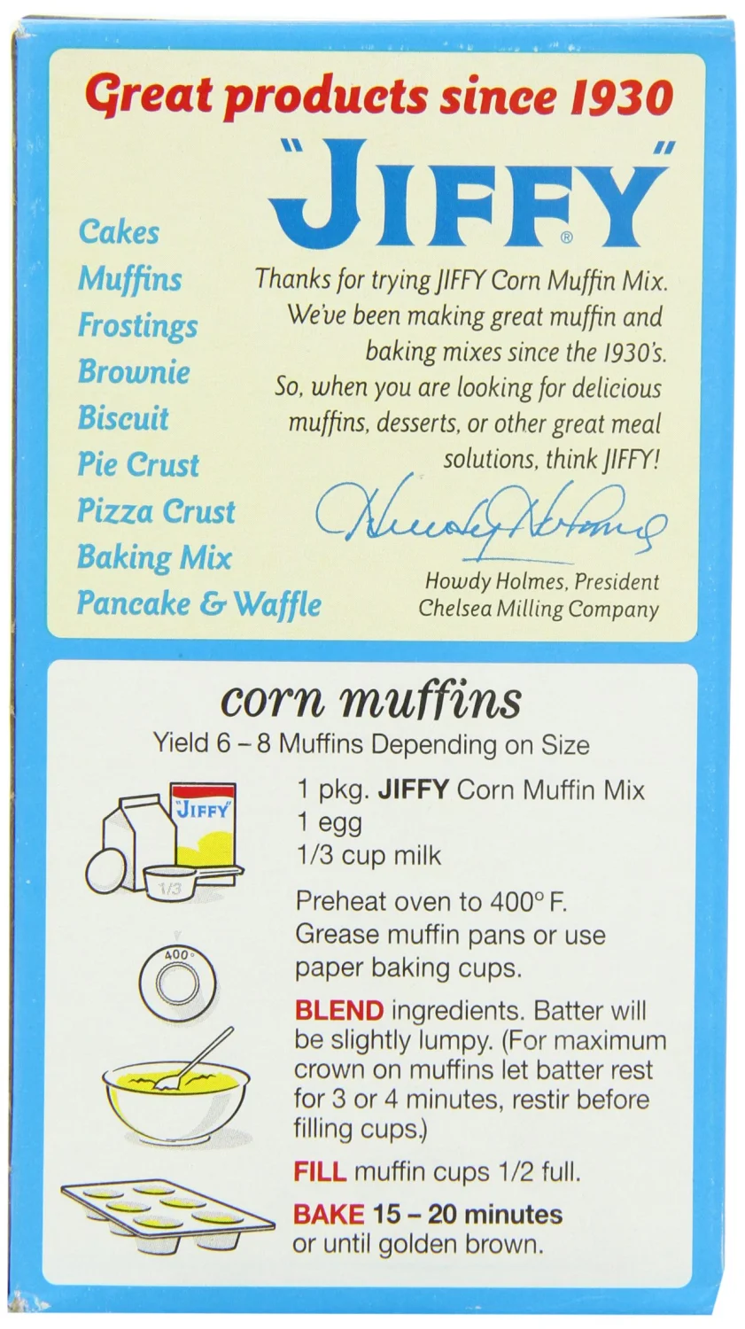 Jiffy Corn Muffin Mix 240 g (Pack of 6)