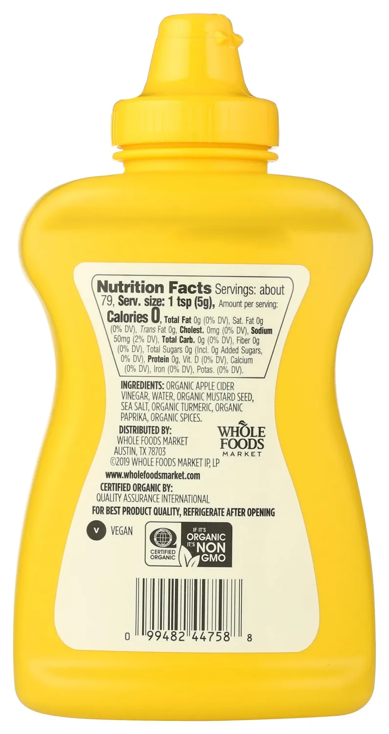 365 by Whole Foods Market, Mustard Yellow Organic, 14 Ounce