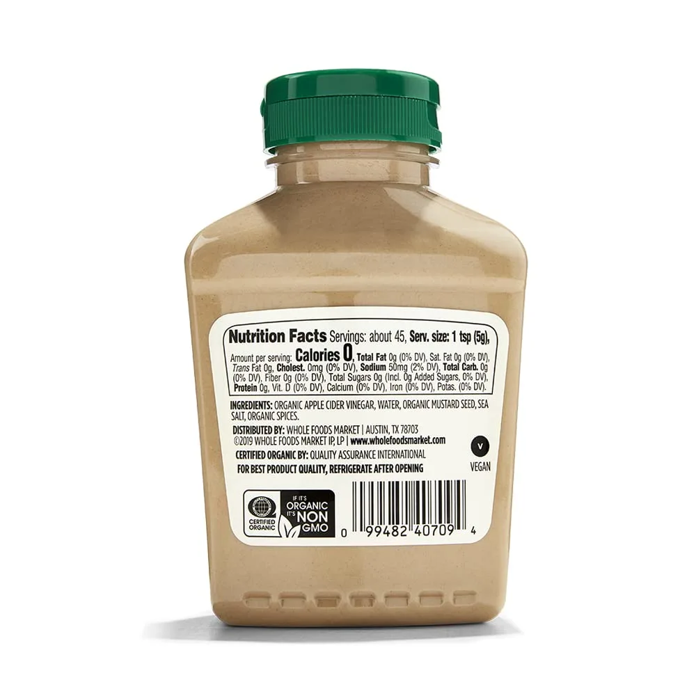 365 by Whole Foods Market, Organic Dijon Mustard, 8 Ounce (Pack of 2)