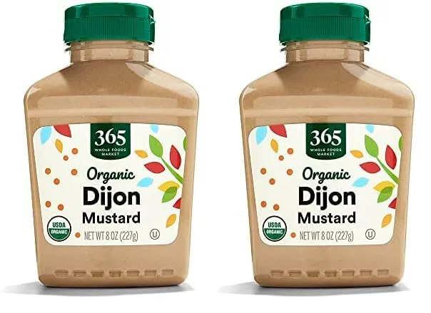 365 by Whole Foods Market, Organic Dijon Mustard, 8 Ounce (Pack of 2)