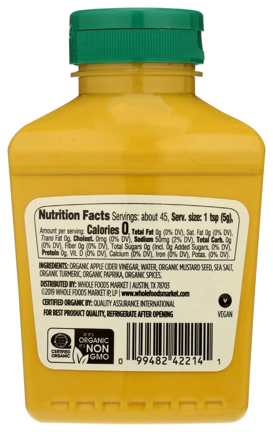 365 by Whole Foods Market, Organic Yellow Mustard, 8 Ounce