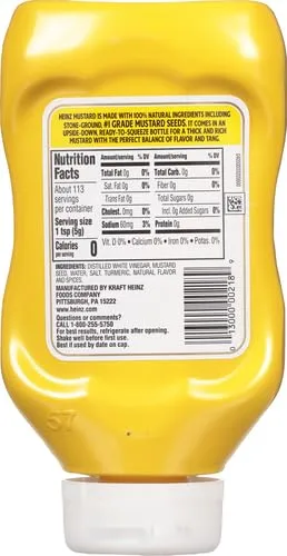 Heinz Yellow Mustard (20 oz Bottle), Packaging May Vary (Pack of 2)