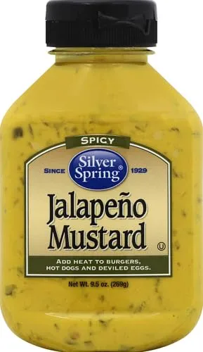 Silver Springs Mustard, Jalapeno, 9.5 oz