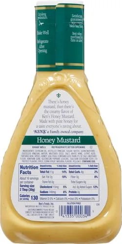 Ken's Steak House Honey Mustard Dressing 16 oz
