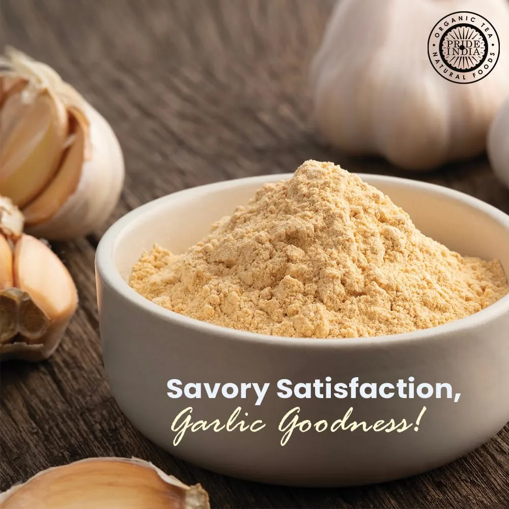 Pride of India – Garlic Fine Ground – Gourmet & Culinary Grade – Classic Seasoning to Pasta/Sauces/Dips/Bakes – Easy to Store – 8 oz. Medium Dual Sifter Bottle