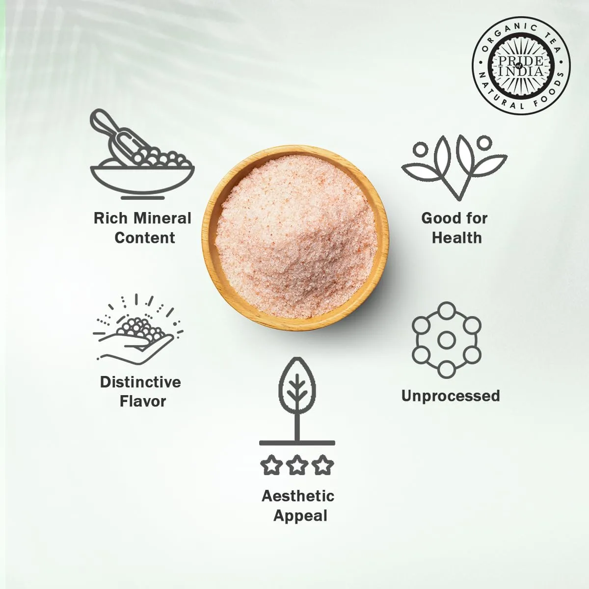 Pride Of India - Pure Himalayan Pink Salt - Enriched w/ 84+ Natural Minerals, Fine Grind Dual sifter (5.0 oz, 141.8 gm)