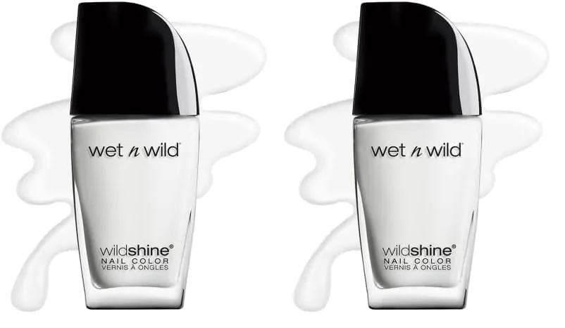 wet n wild Wild Shine Nail Polish, French White Crème, Nail Color (Pack of 2)