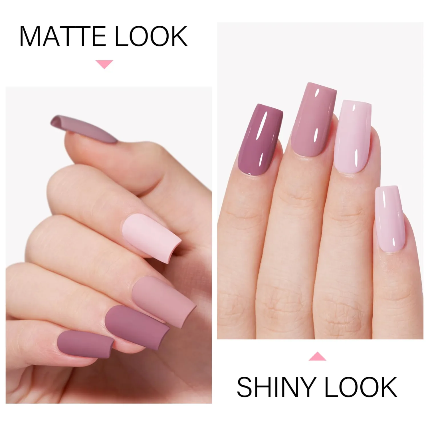AILLSA Gel Nail Polish Light Purple Dried-Rose Nude Gel Polish Dusty Mauve Neutral Color Gel Polish Natural Summer Winter Nails Soak Off U V Gel Nail Manicure at Home Holiday Gift 0.51 Fl Oz/GC03