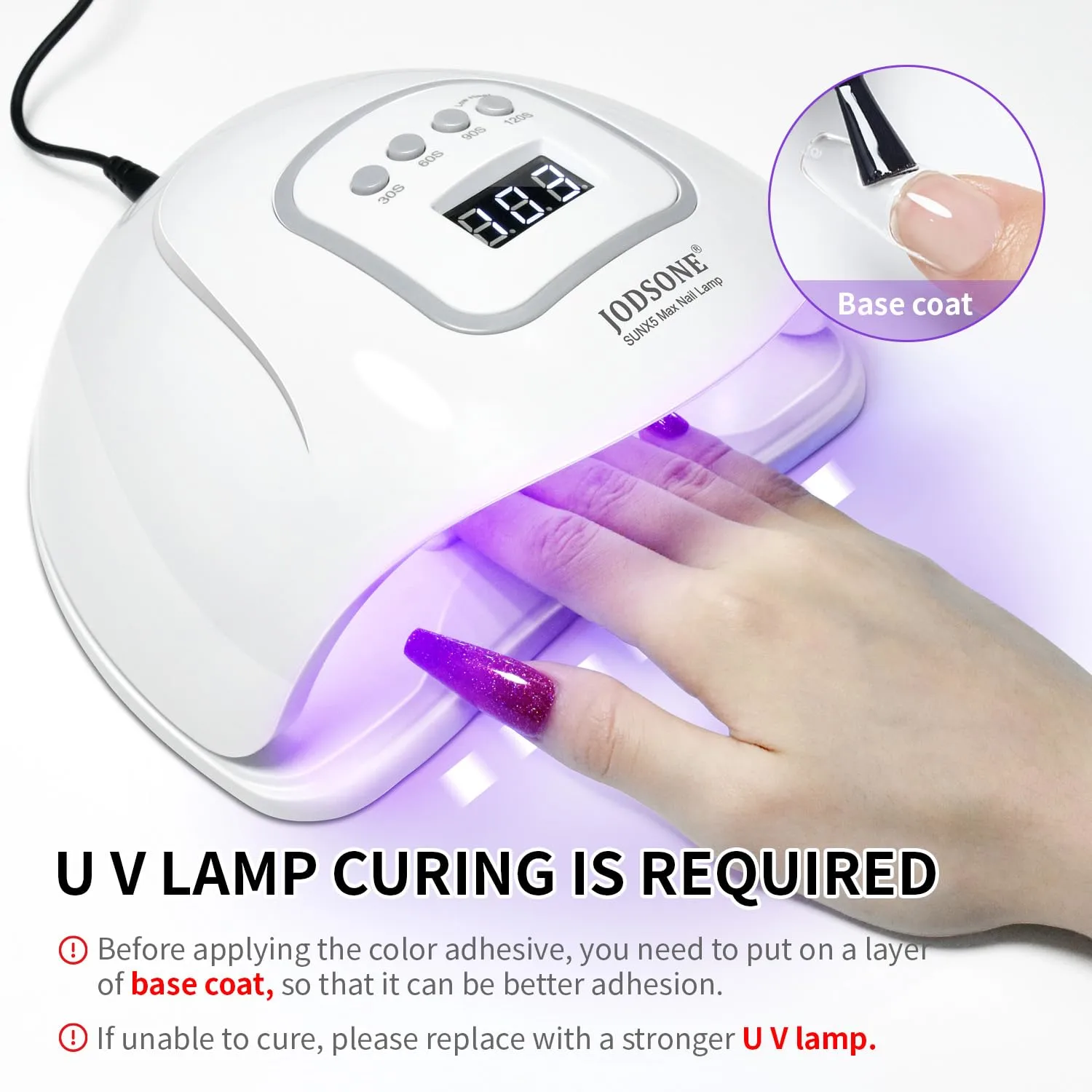 JODSONE Gel Nail Polish 10ml Light Purple Gel Polish Nail Soak Off U V LED Nail Lamp Art Manicure Salon DIY Home Gift for Women Girls