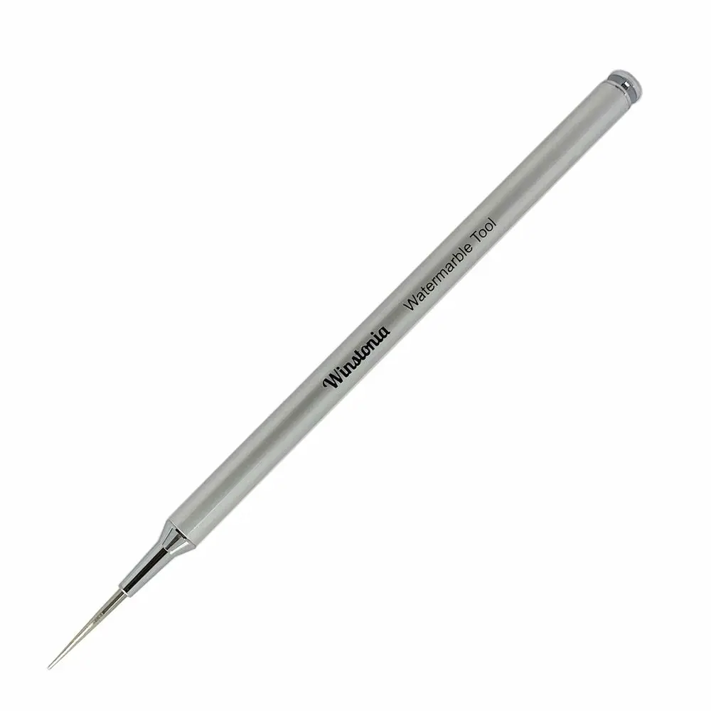 Nail Art Water Marble Tool for Watermarbling Pattern Manicure – Pointy Stainless Steel Picker Pen