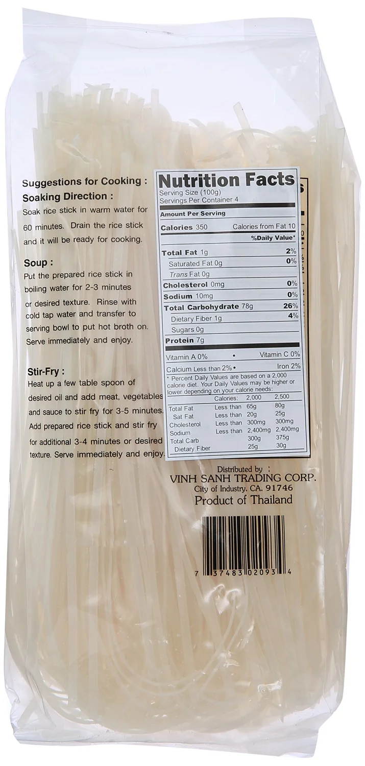 Three Ladies Brand Rice Stick, 14 oz (Pack of 4)