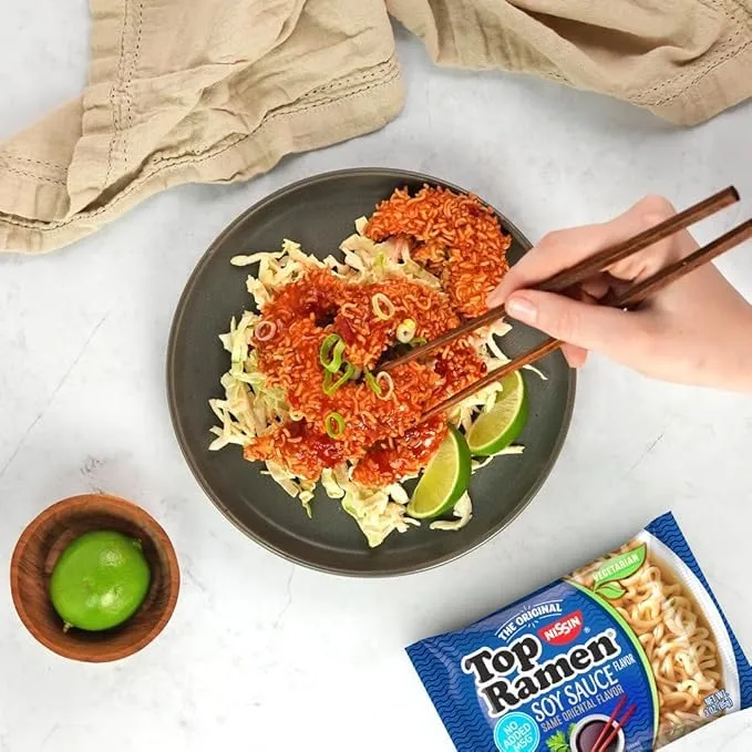 Nissin Top Ramen Soy Sauce Noodles, 3 oz (Pack of 1)