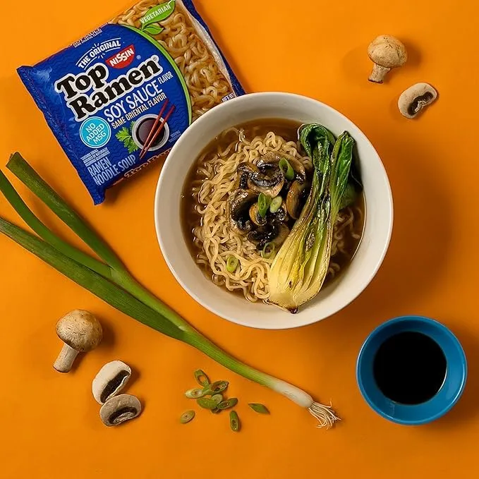 Nissin Top Ramen Soy Sauce Noodles, 3 oz (Pack of 1)