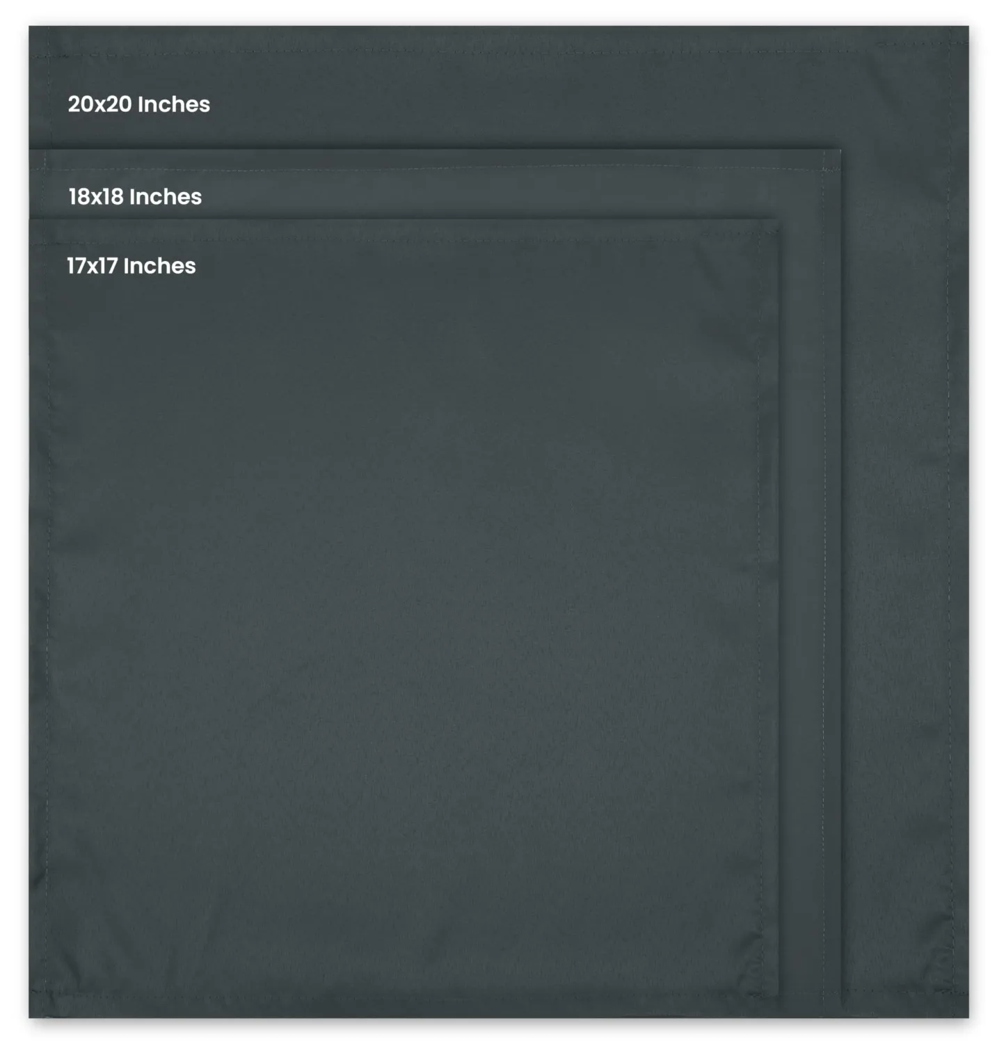 Utopia Home [24 Pack, Grey] Cloth Napkins 20x20 Inches, 100% Polyester Hemmed Edges, Washable and Reusable Ideal for Parties, Weddings and Dinners