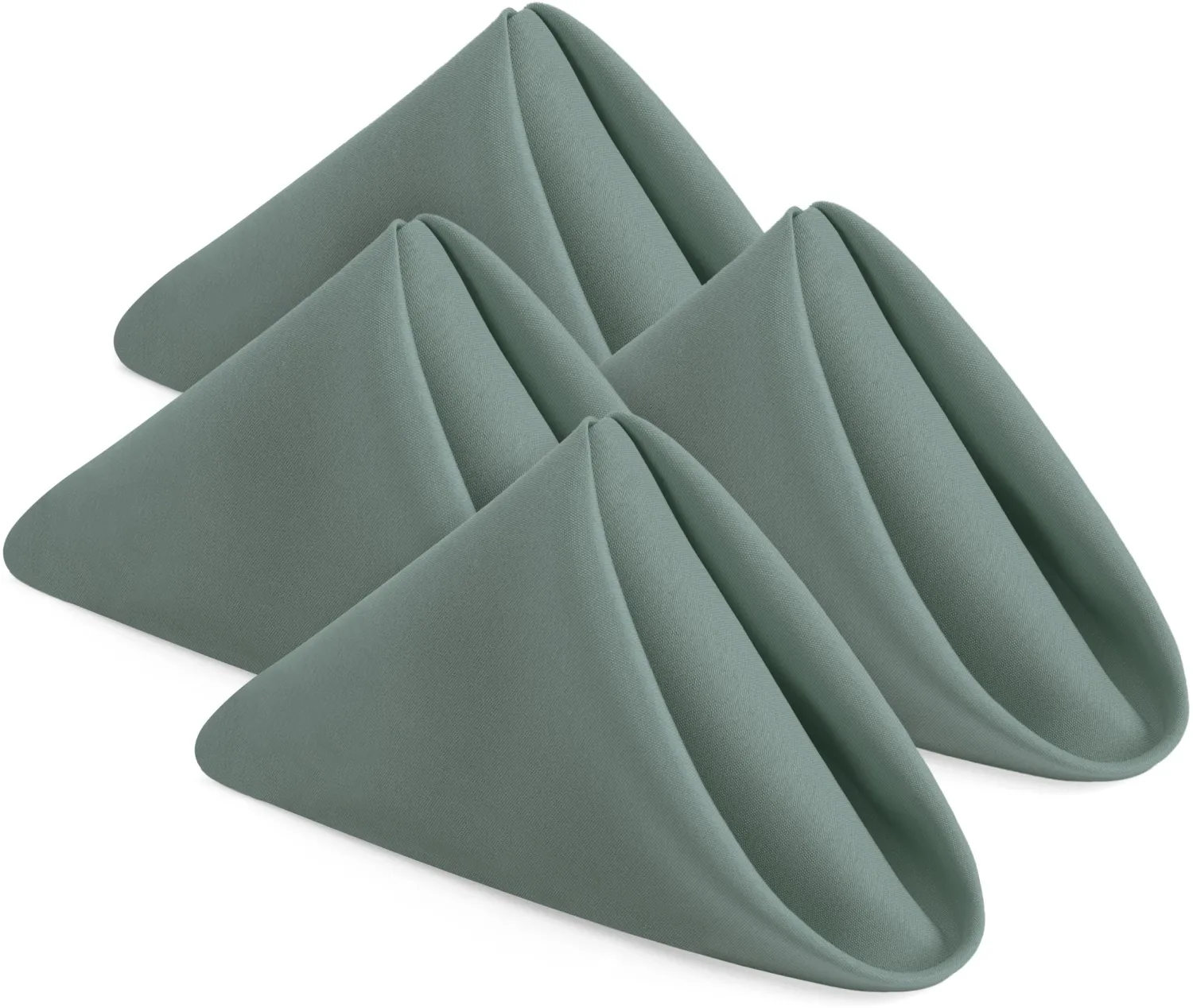 Utopia Home [24 Pack, Light Grey] Cloth Napkins 18x18 Inches, 100% Polyester Hemmed Edges, Washable and Reusable Ideal for Parties, Weddings and Dinners