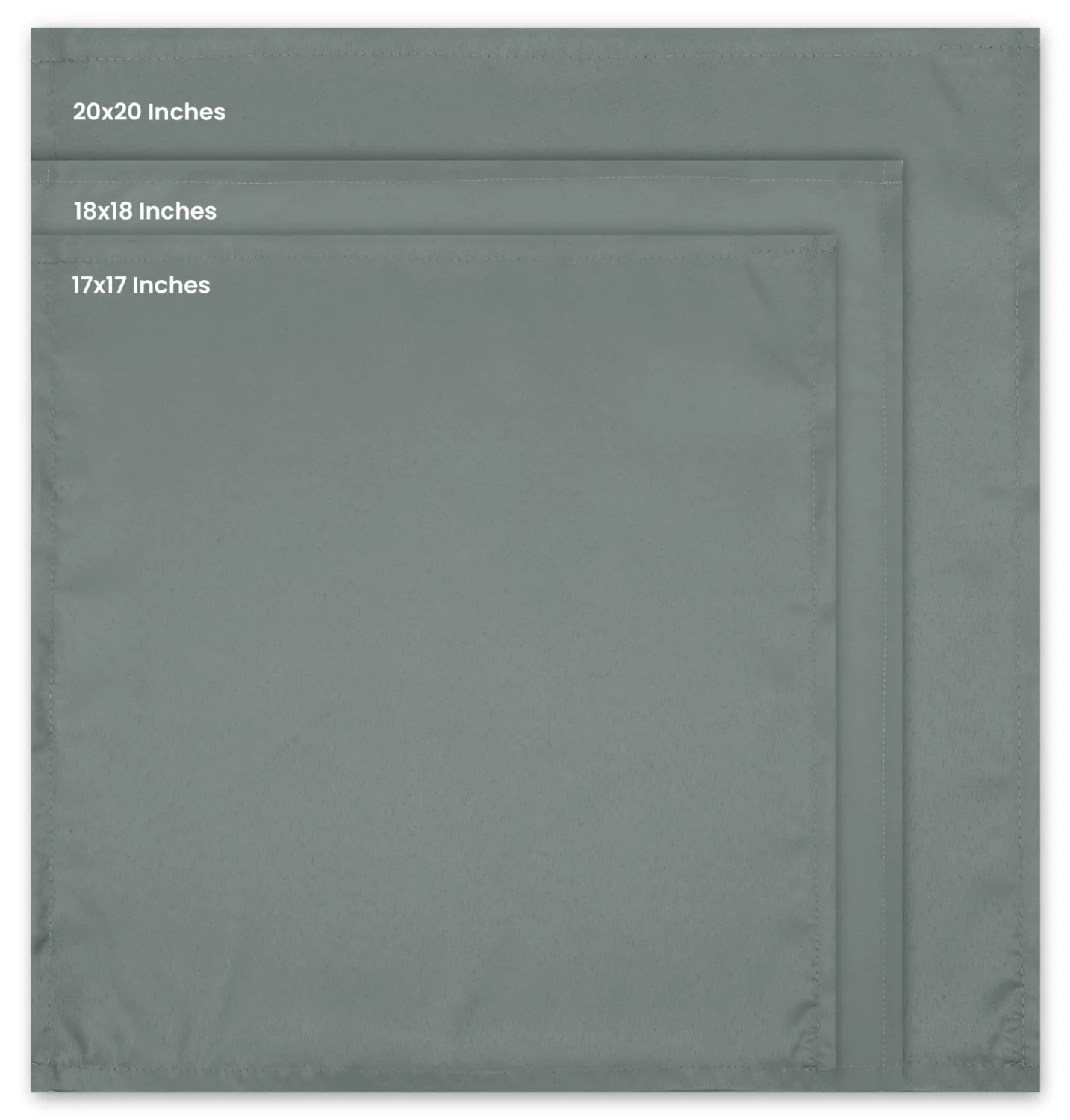 Utopia Home [24 Pack, Light Grey] Cloth Napkins 20x20 Inches, 100% Polyester Hemmed Edges, Washable and Reusable Ideal for Parties, Weddings and Dinners