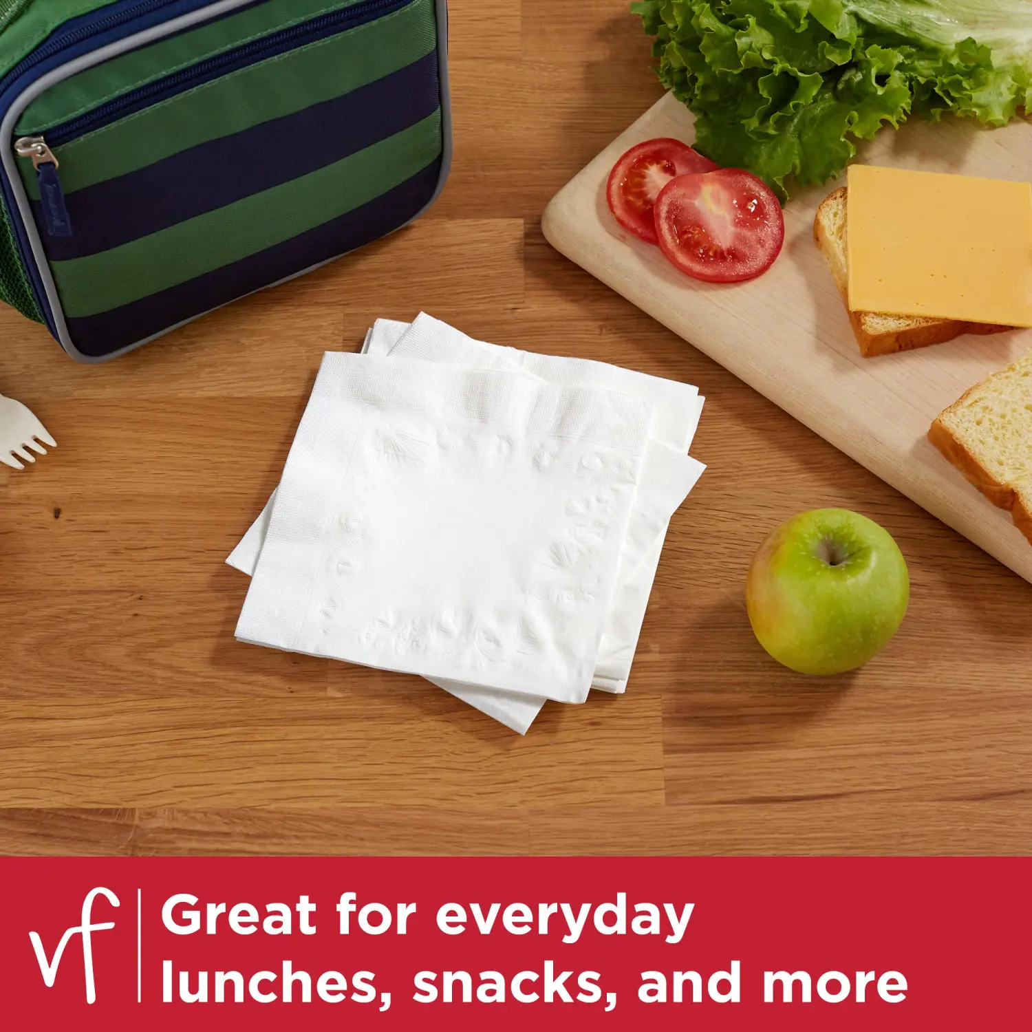 Vanity Fair Everyday Paper Napkins, 300 2-Ply Disposable Napkins, Dinner Size