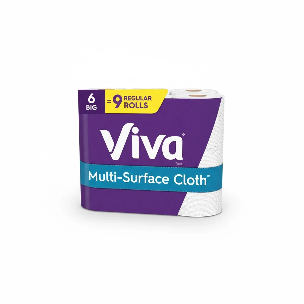 Viva Multi-Surface Cloth Paper Towels, Choose-A-Sheet - 6 Big Rolls = 9 Regular Rolls (83 Sheets Per Roll)