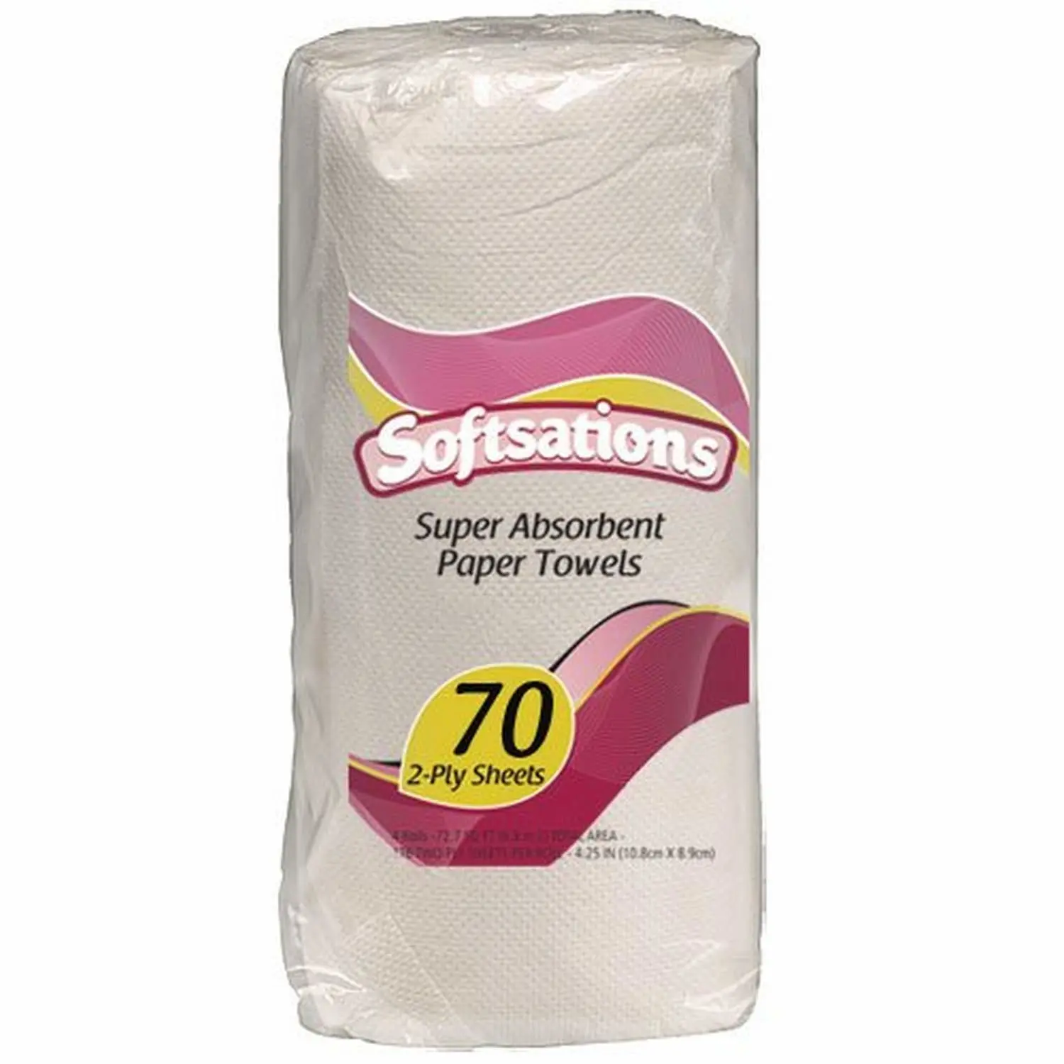 Premium 3-Ply White Paper Towel Roll - (70 Sheets) - Ultra-Absorbent, BPA-Free, and Soft - Perfect for Home & Office