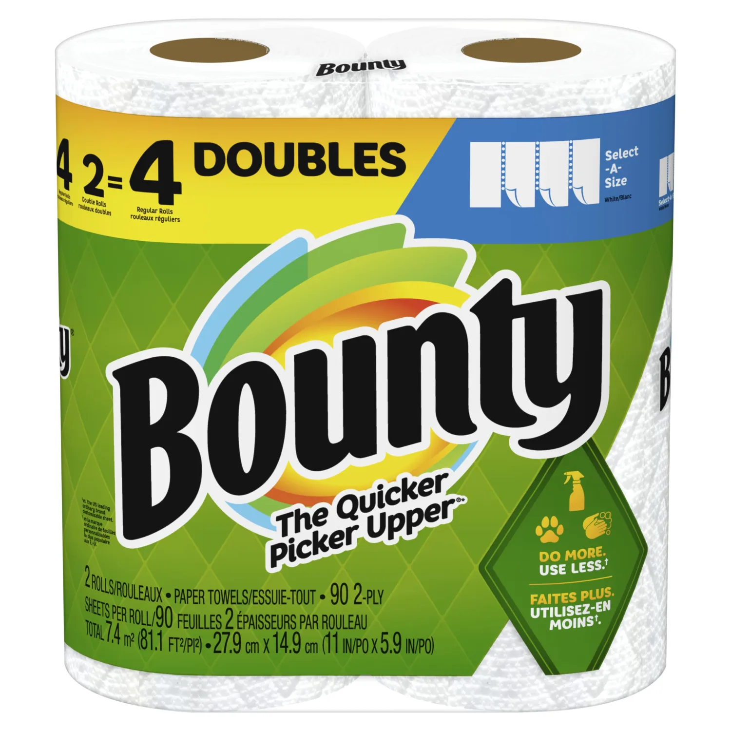 Bounty Select-A-Size Paper Towels, 2 Count