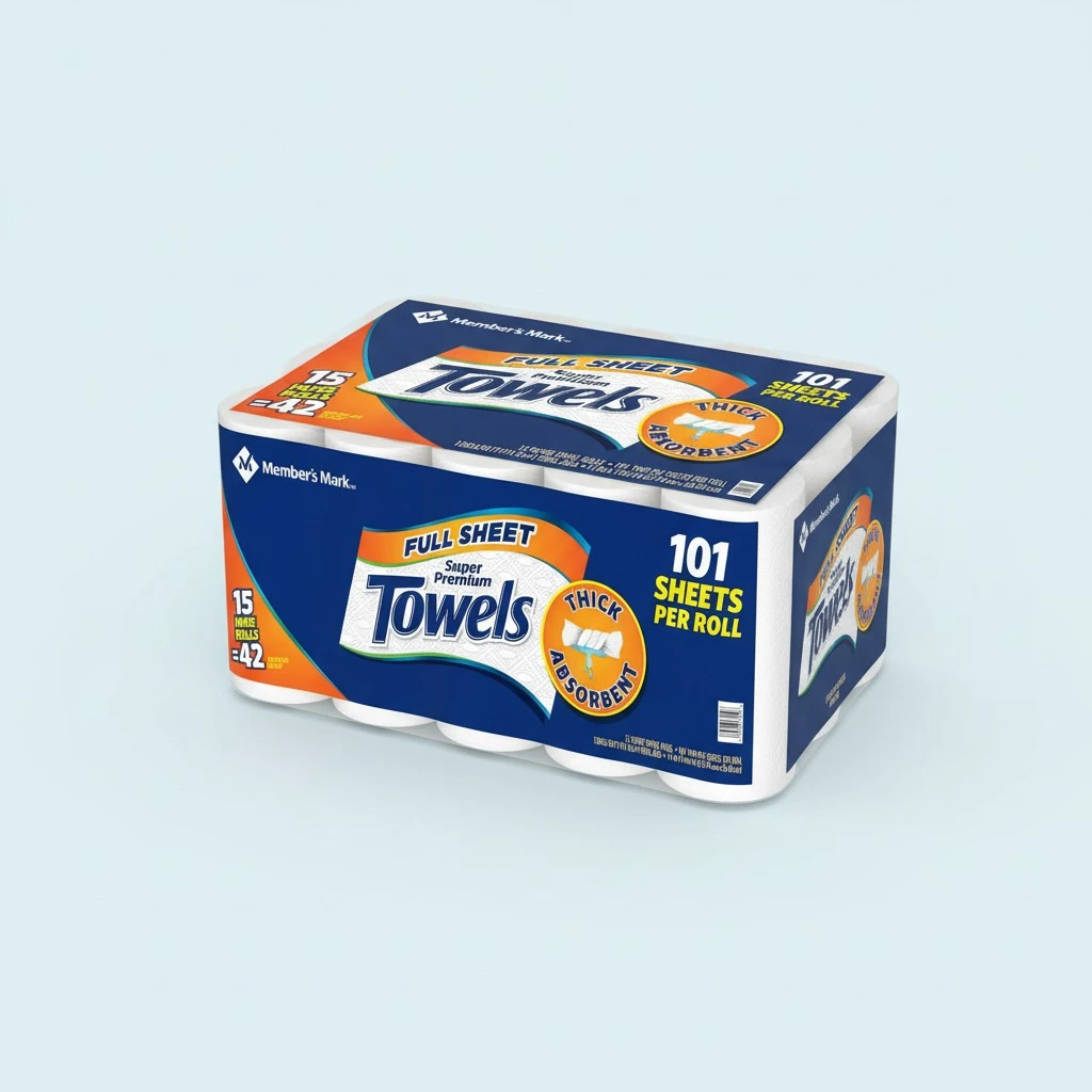 Member's Mark Super Premium Paper Towels, 15 Count