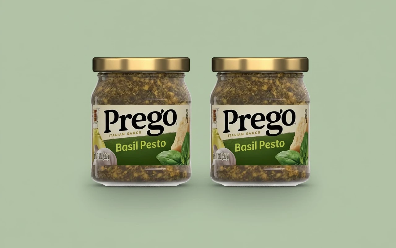 Prego Basil Pesto Sauce, 8 Oz Jar (Pack of 2)