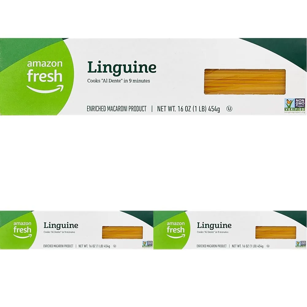 Amazon Fresh, Linguine, 16 Oz (Pack of 3)
