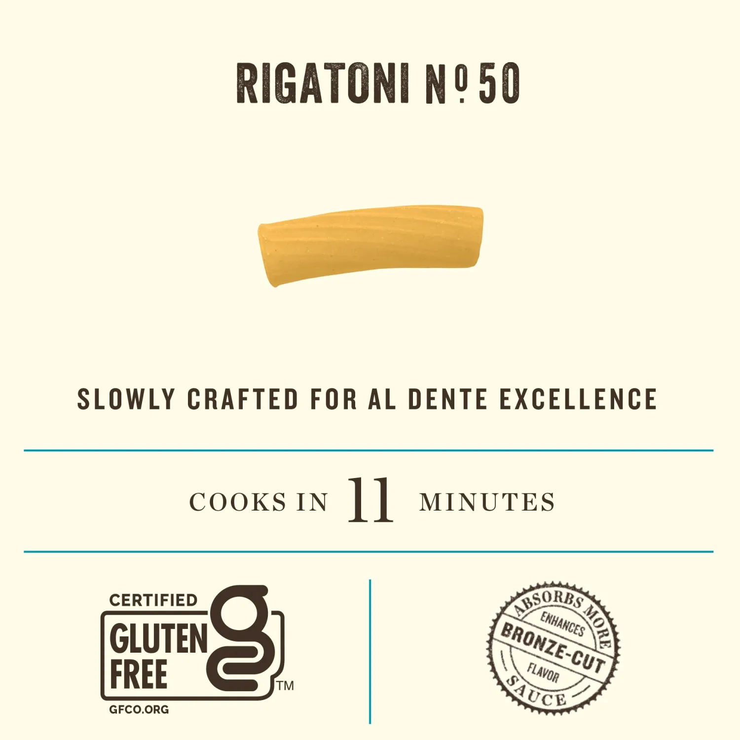 Rummo Gluten Free Rigatoni N.50 - Gluten Free Pasta, Made with Corn & Rice, Rigatoni Pasta Noodles, Pasta from Italy - 12 Ounce (Pack of 3)