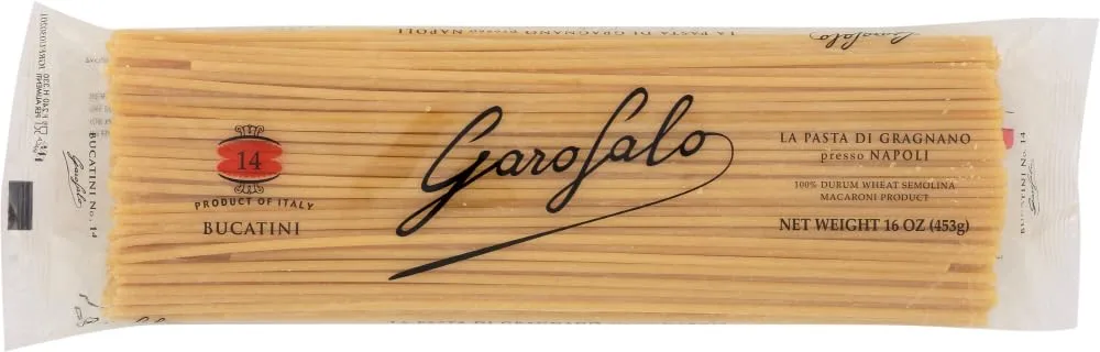 Garofalo No.14 Bucatini Semolina Pasta - 16 oz (2 Pack)