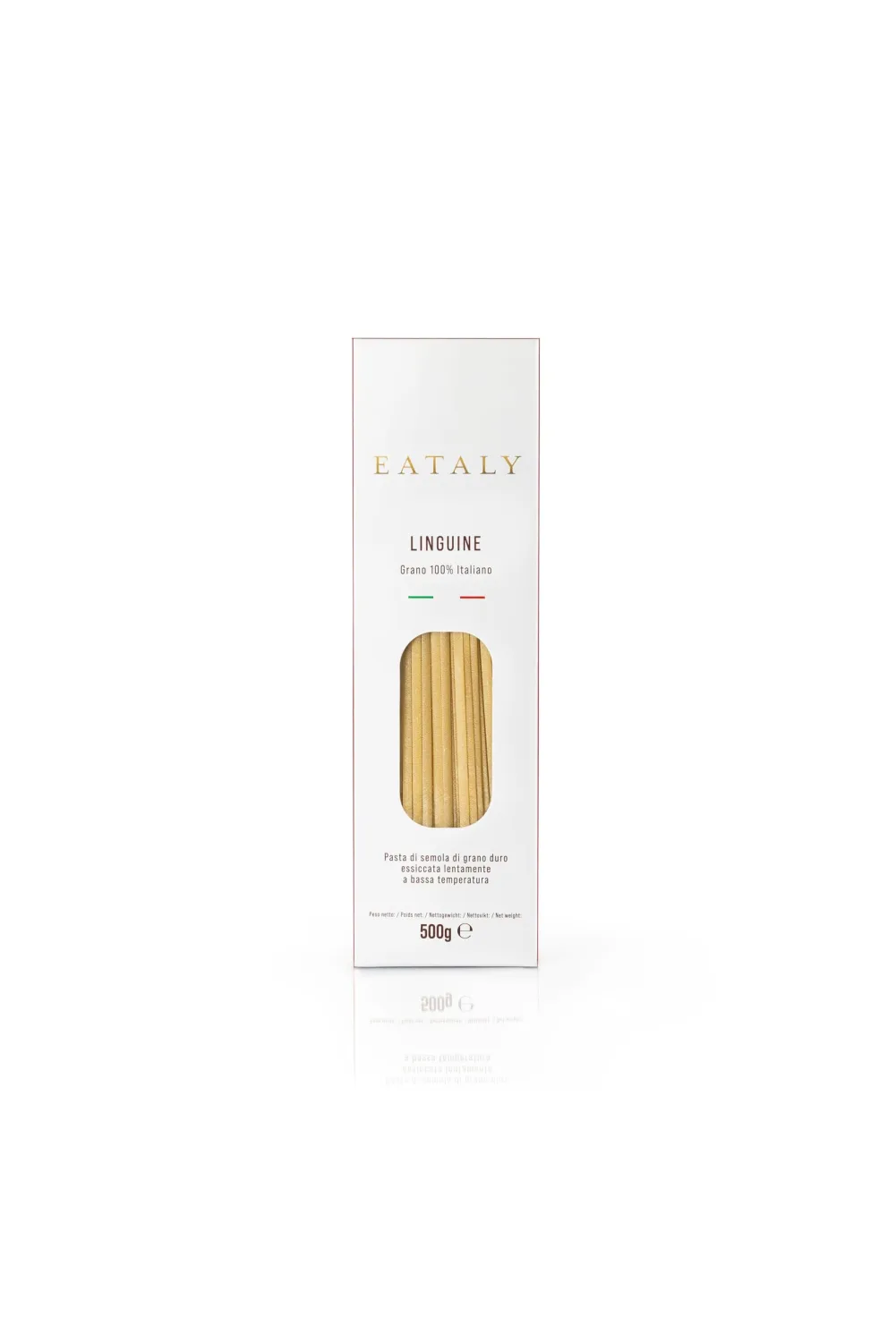 Eataly Italian Linguine Pasta Noodles - 500g (17 oz.) Box -Authentic Durum Semolina Wheat - Made in Italy- Dried Pasta for Gourmet Dining, 1 Pack