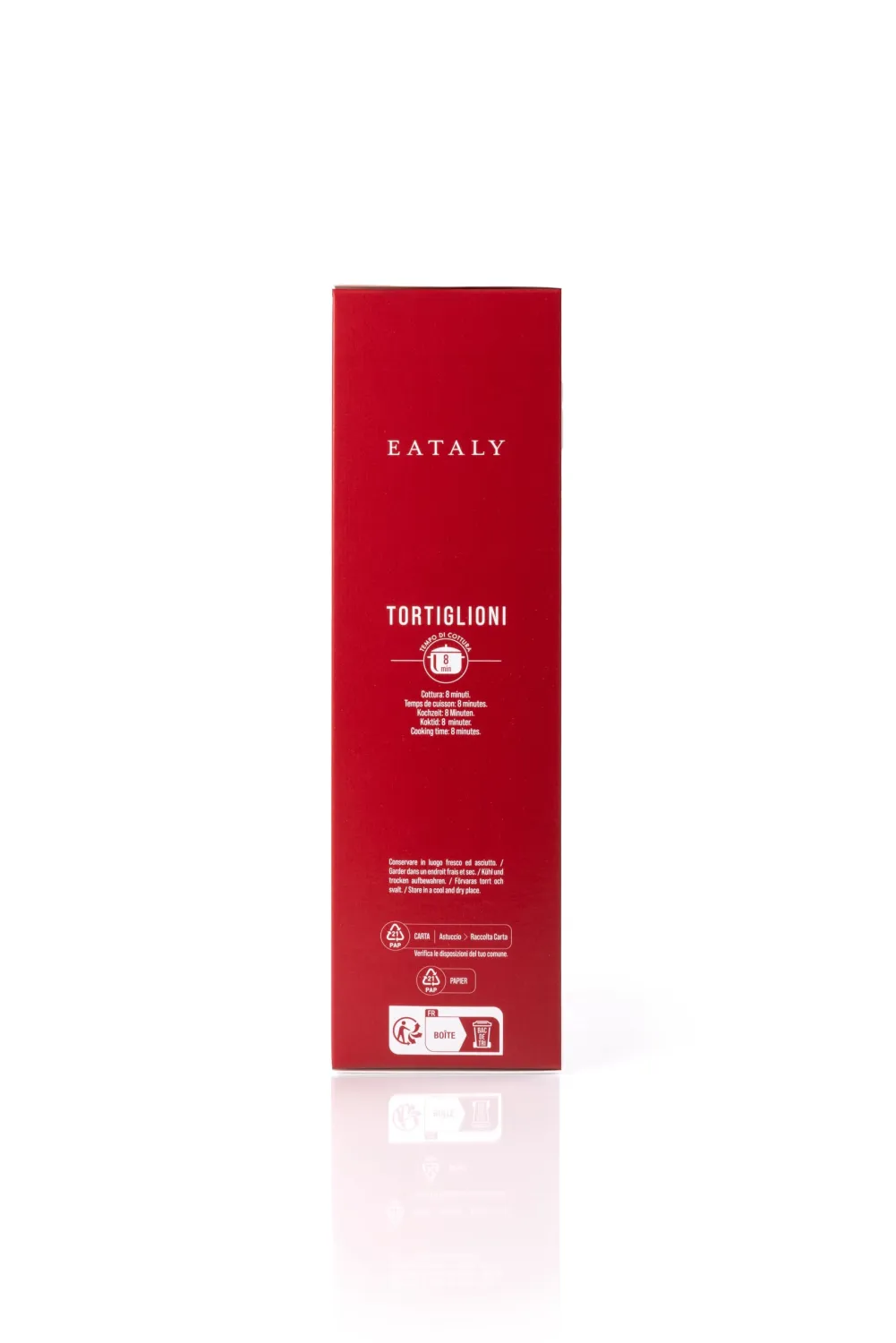 Eataly Italian Tortiglioni Pasta Noodles - 500g (17 oz.) Box -Authentic Durum Semolina Wheat - Made in Italy- Dried Pasta for Gourmet Dining, 1 Pack