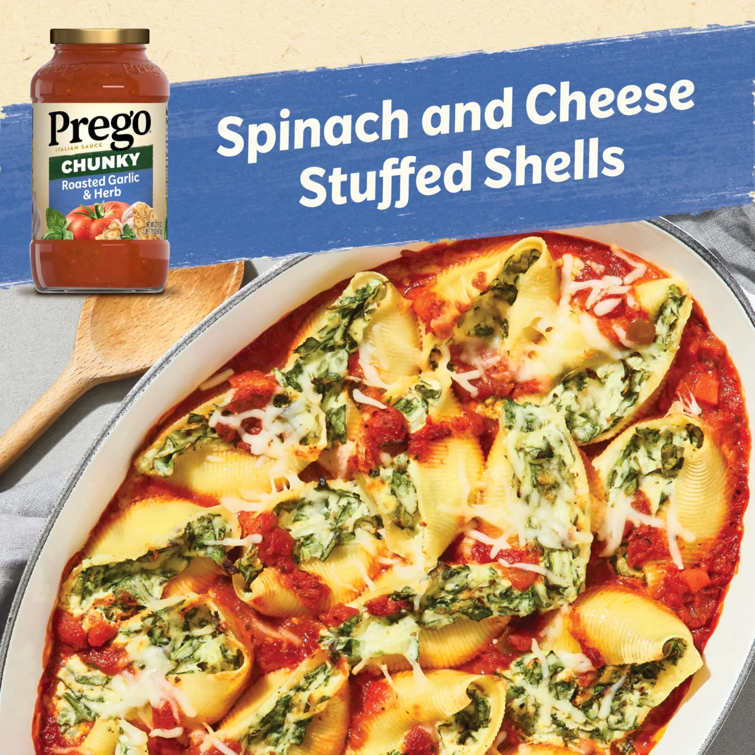Prego Chunky Roasted Garlic and Herb Pasta Sauce, 23.75 oz Jar