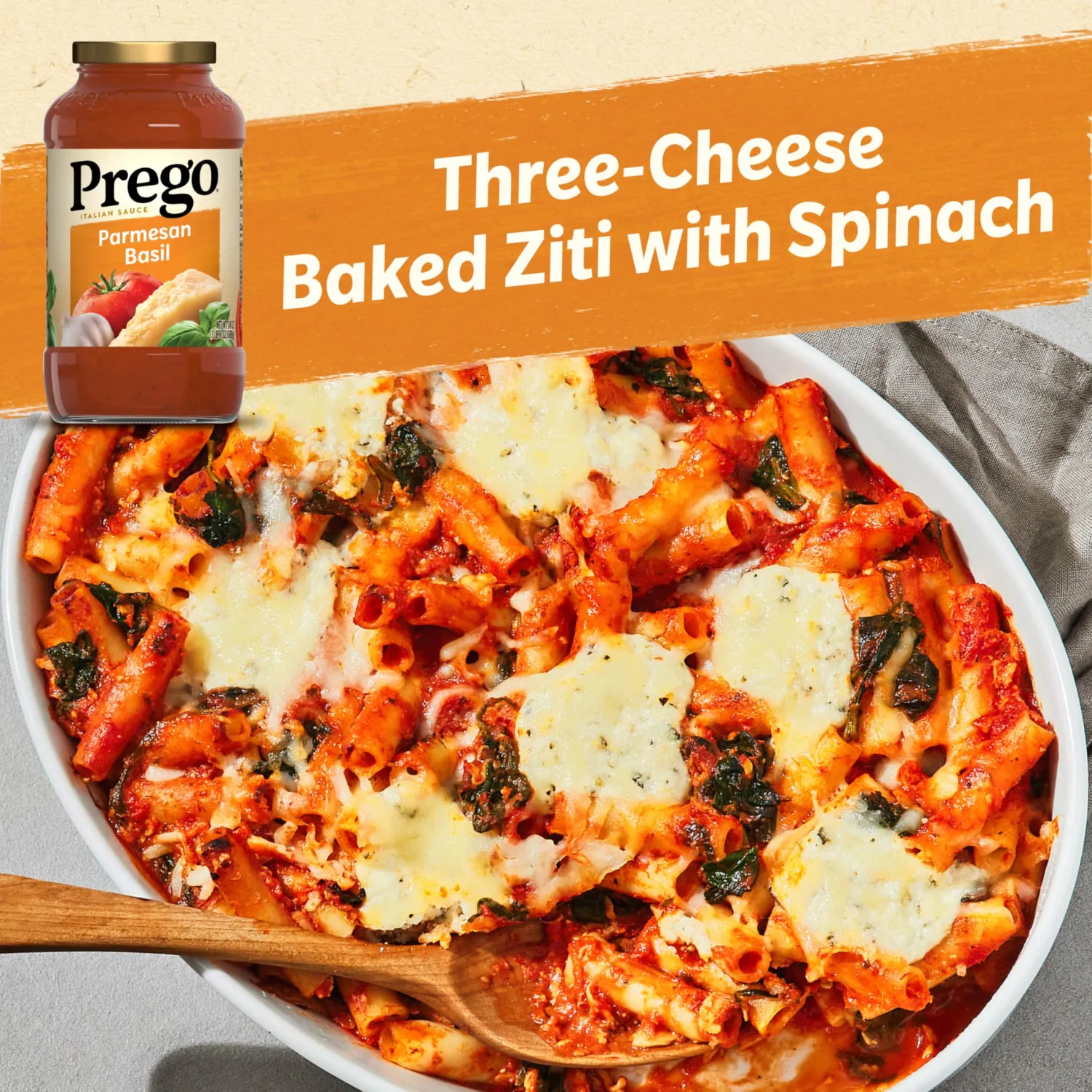 Prego Parmesan Basil Pasta Sauce, 24 oz Jar