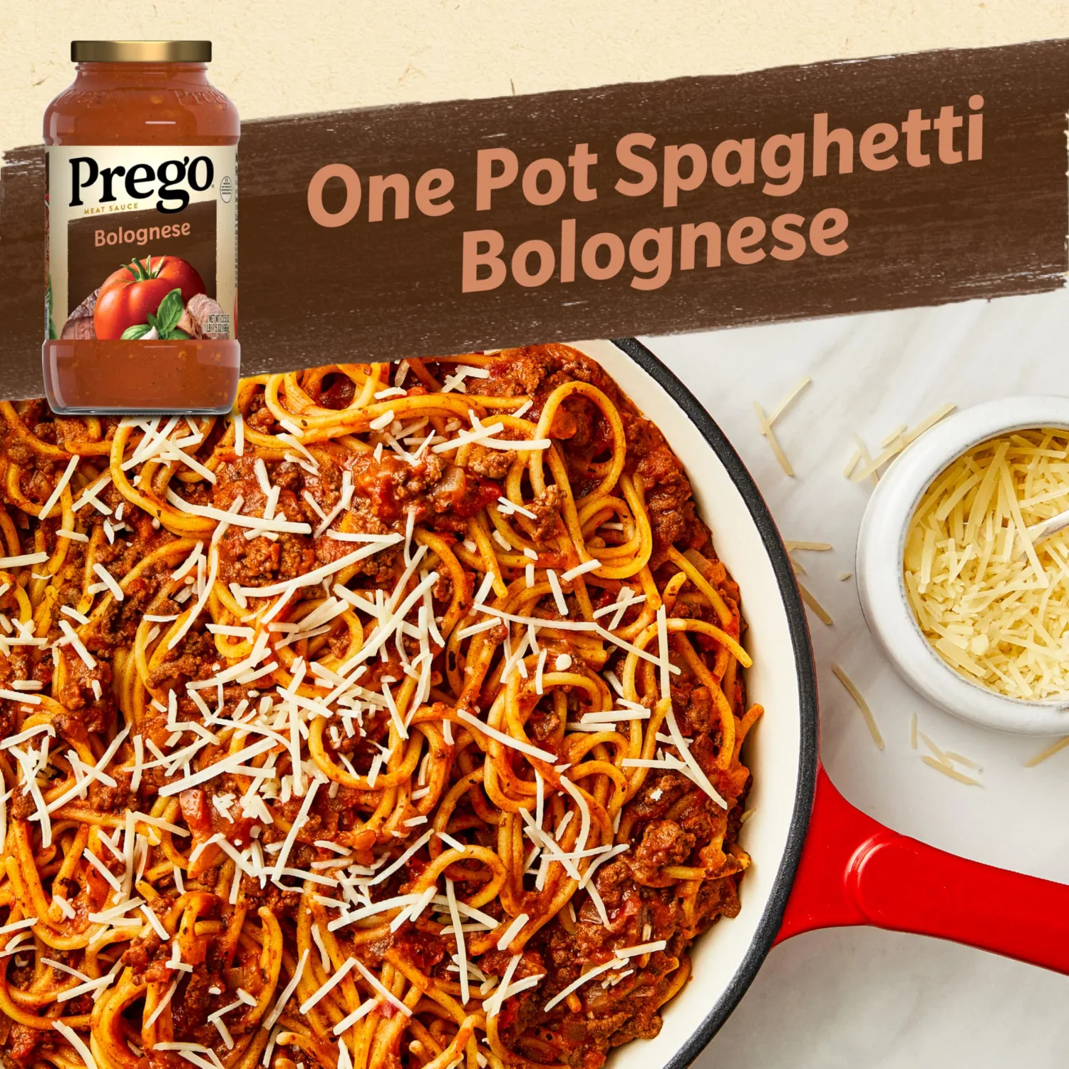 Prego Bolognese Meat Sauce, 23.5 oz Jar