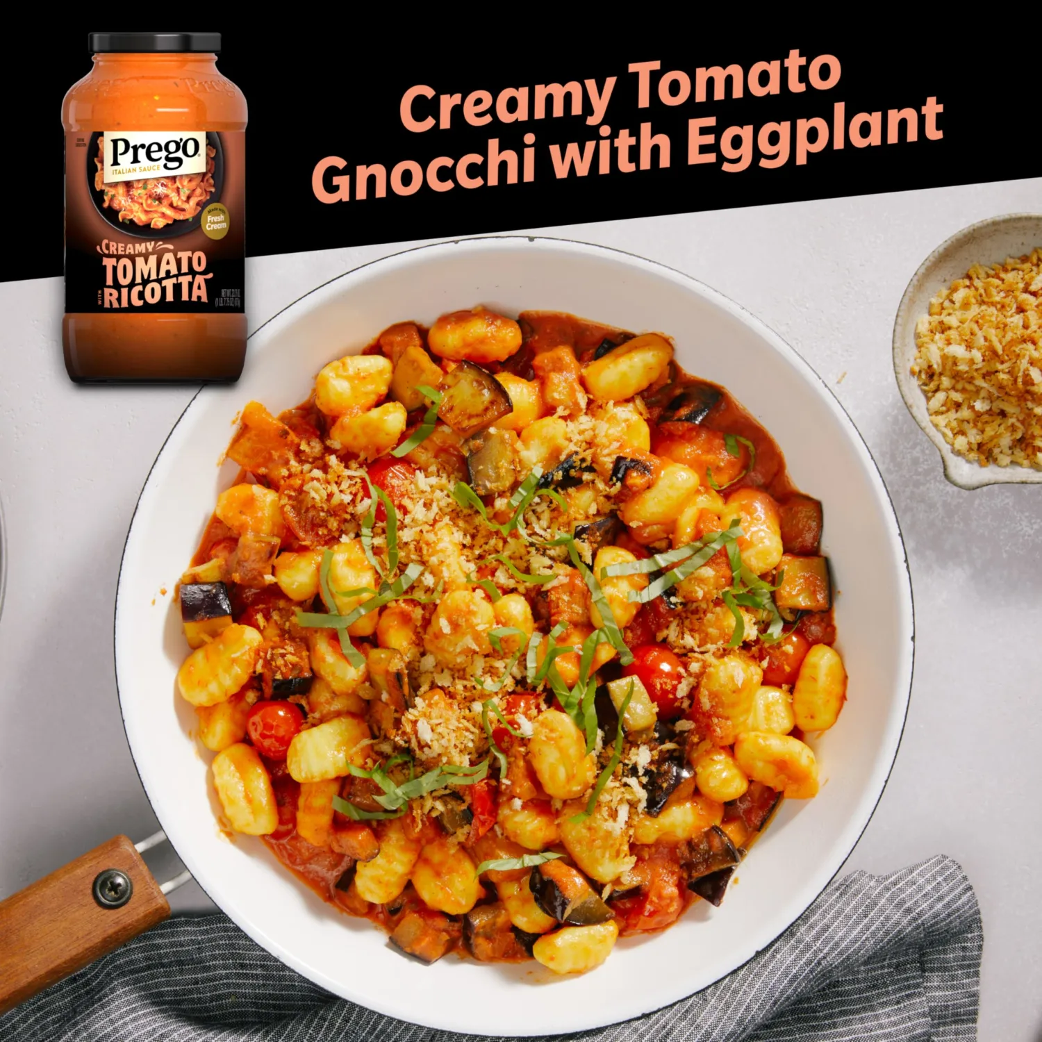 Prego Creamy Tomato Pasta Sauce With Ricotta Cheese, 24 oz Jar