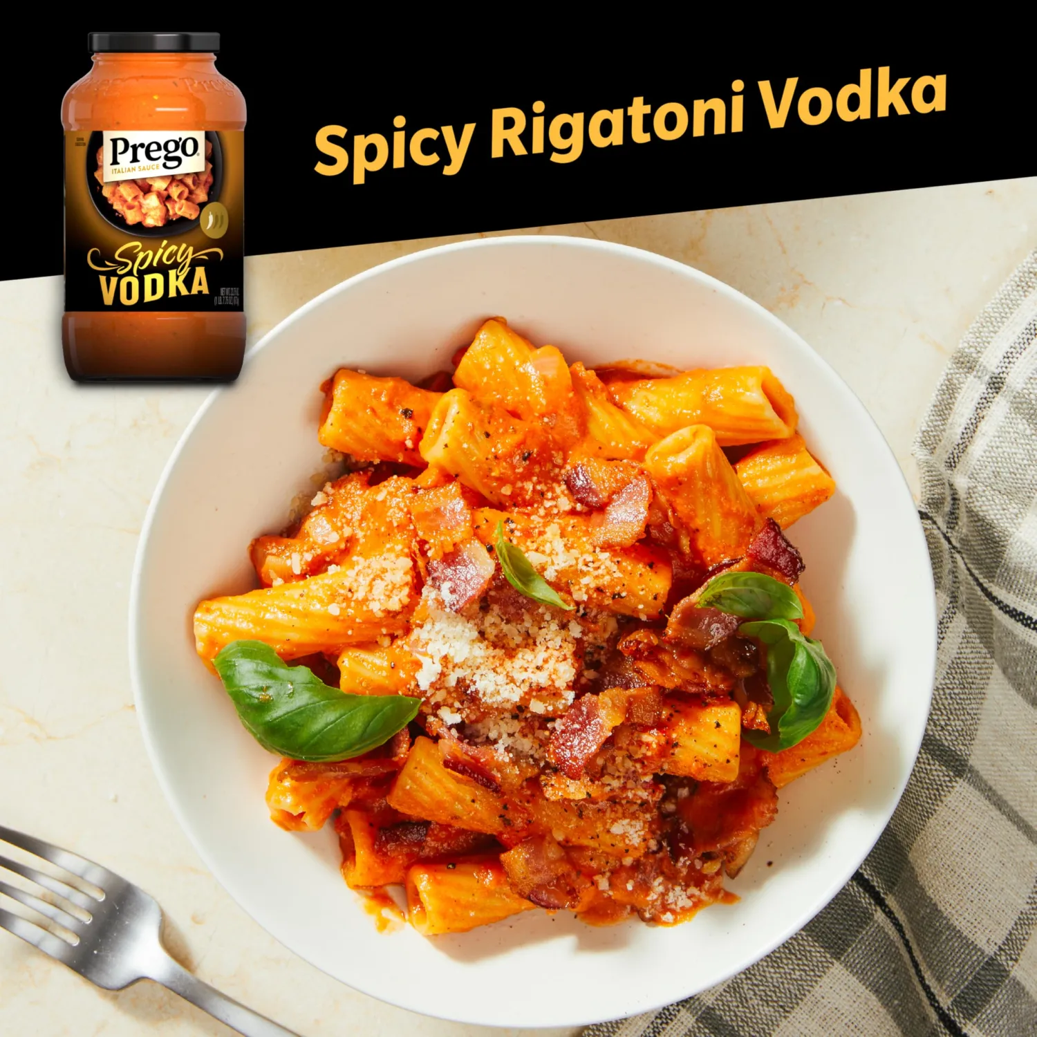 Prego Spicy Vodka Pasta Sauce, 24 oz Jar