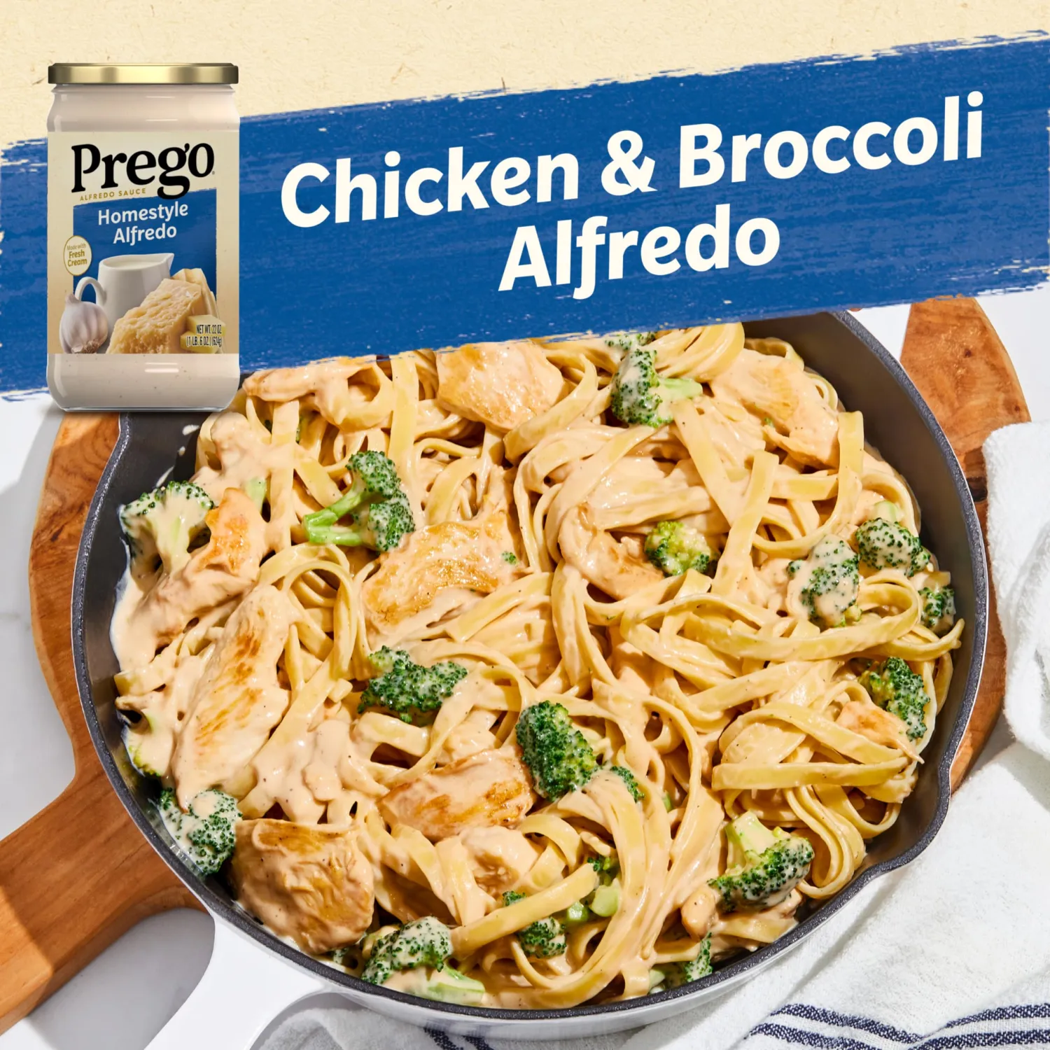 Prego Homestyle Alfredo Pasta Sauce, 22 oz Jar