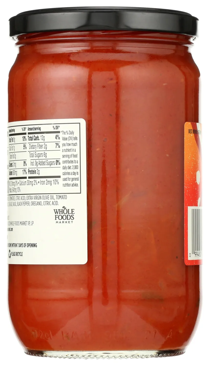 Whole Foods Market Marinara Pasta Sauce, 24.3 oz