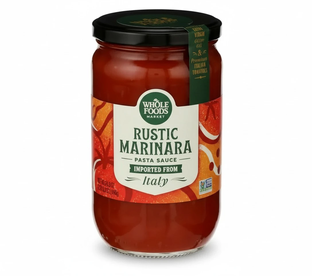 Whole Foods Market Marinara Pasta Sauce, 24.3 oz (Pack of 2)