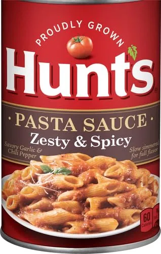 Hunt's Zesty & Spicy Pasta Sauce, 24 oz