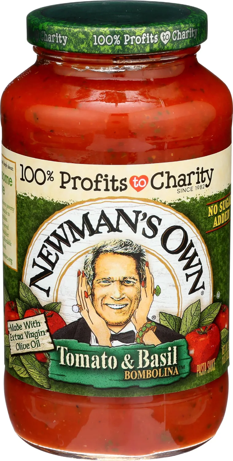 Newman's Own, Tomato & Basil Pasta Sauce, 24 oz, 1.5 Pound (Pack of 1)