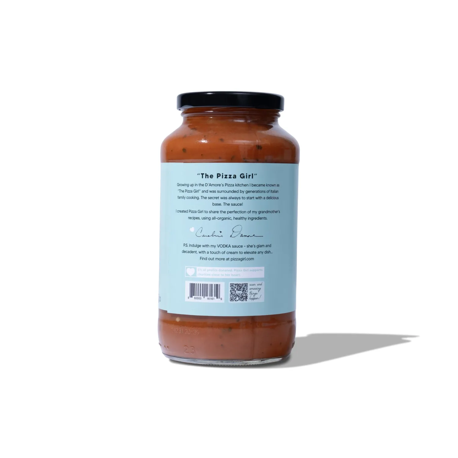 Organic Italian Tomato USDA Certified Organic Pasta Sauce, no added sugar, EVOO, no additives 24 ounces (Vodka Sauce)