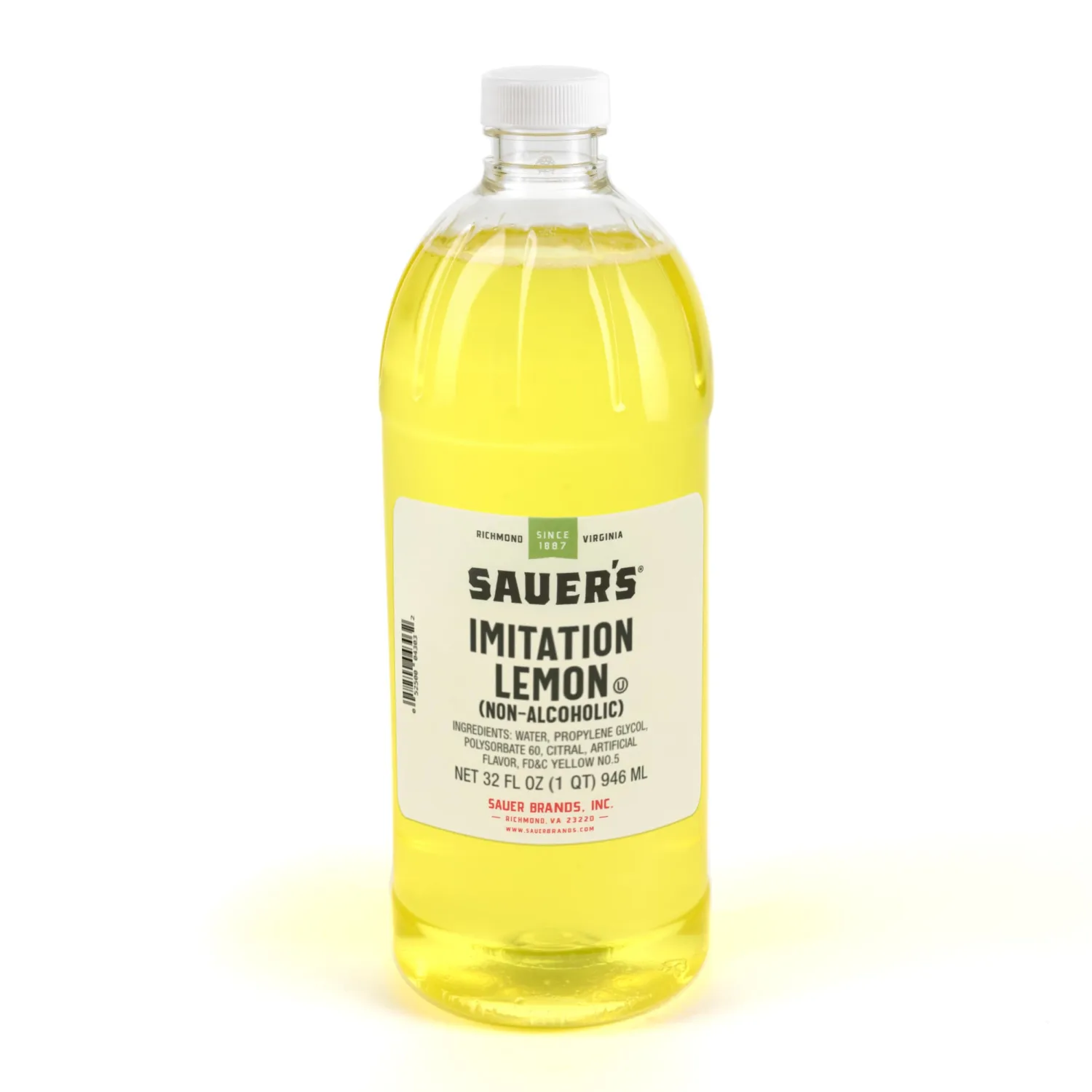Sauer's Imitation Lemon Extract, 1 Quart (Pack of 1)