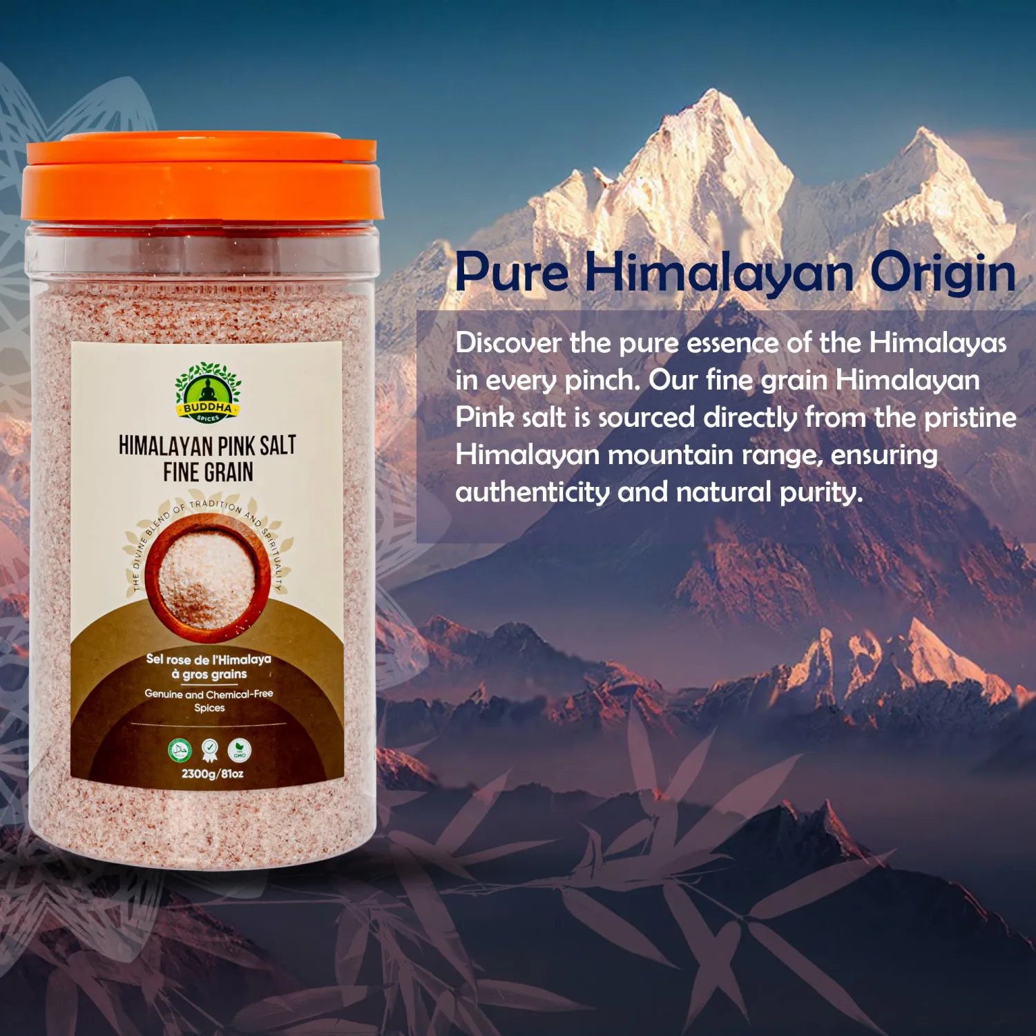 Buddha Spices Inc. - HIMALAYAN PINK SALT FINE - 2.3kg